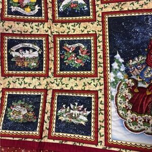 Handmade 12 Days of Christmas small quilt